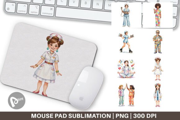 70s Retro Medical Characters Mouse Pad: A Strategic Desk Upgrade for Productivity and Creative Flow