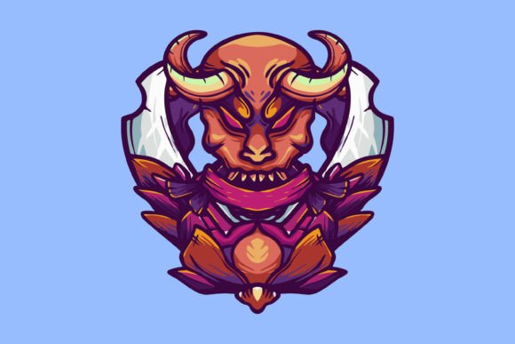 Bull Warrior Esport Team Mascot Logo – Building a Brand That Commands Respect