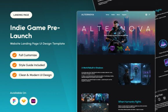 Crafting Game Marketing Pages That Convert: Inside AlterNova's Minimal Dark Cinematic Design