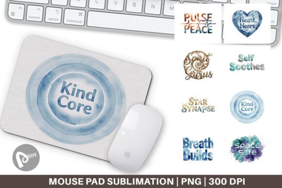 Crystalline Mindset Quotes Mouse Pad PNG: More Than Just a Desk Accessory