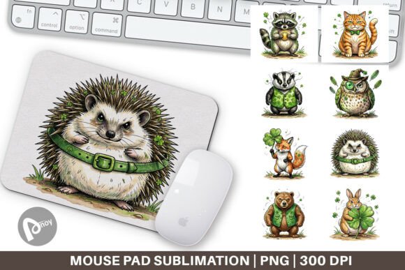 Evaluating the Funny St Patricks Animal Mouse Pad PNG for Your Desk Setup