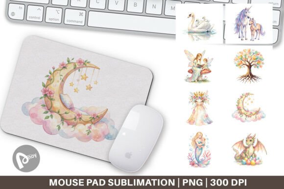 Fantasy Creature Mouse Pad Digital PNG: A Designer’s Gateway to Immersive Desk Aesthetics