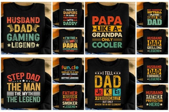 Funny Dad Papa Father’s Day T Shirt Png: Creative Designs for Every Occasion