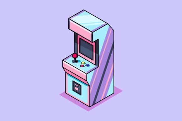 Isometric Arcade Game Cabinet: Integrating a Vector Asset into Your Creative Workflow
