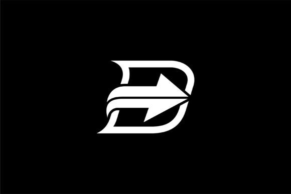 Letter D Logo with Arrow Shape for Modern Brands