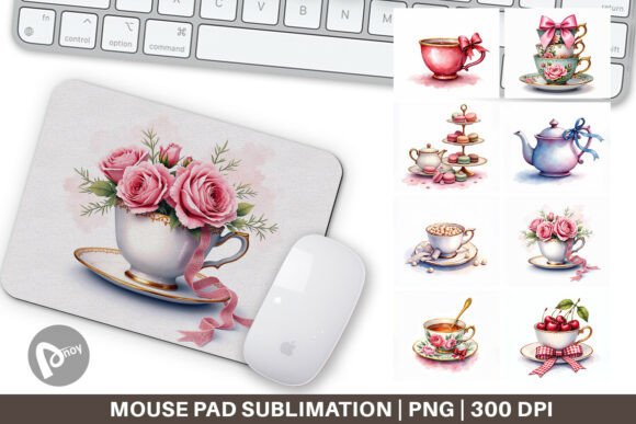 Redefining Your Desktop: How the Coquette Mom's Teacup Mouse Pad Merges Aesthetic Design with Practical Productivity