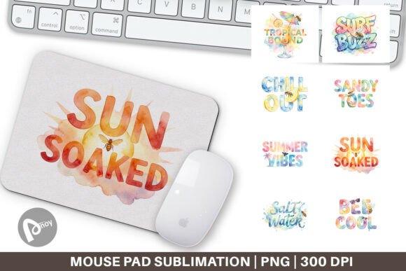 Summer Bee Watercolor Quotes Mouse Pad: A Strategic Tool for Desk Focus and Daily Productivity
