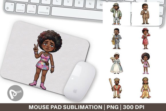 The Sassy Historical Figure Mouse Pad PNG: Where Wit Meets Workspace Innovation