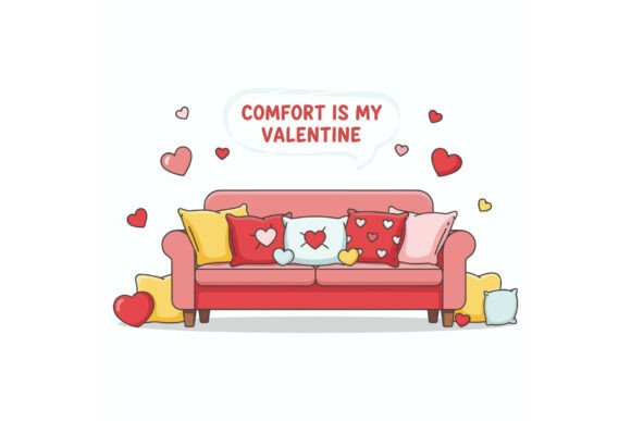 Trendy Valentine Quote Illustration 5: A Modern Take on Love and Hobbies