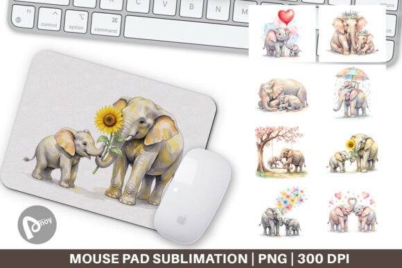 Watercolor Elephant and Baby Mouse Pad: A Practical Evaluation